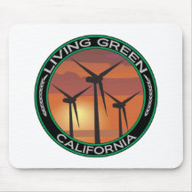 Grüner Wind Kalifornien Mousepads