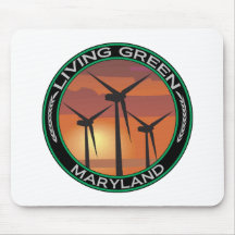Grüner Wind Maryland Mauspad