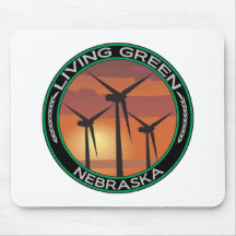 Grüner Wind Nebraska Mauspad