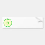 Grünes Apple halb Auto Sticker