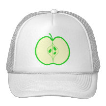Grünes Apple halb Baseballkappen