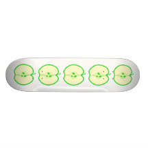 Grünes Apple halb Bedruckte Skateboarddecks