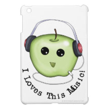 Grünes Apple-Kopfhörer iPad Minifall