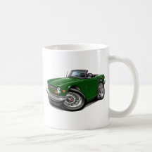 Grünes Auto Triumphs TR6 Tee Tassen