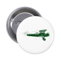 Grünes Bi-Flugzeug Buttons