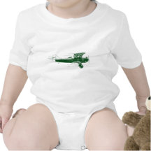 Grünes Bi-Flugzeug Shirts