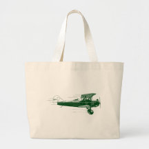 Grünes Bi-Flugzeug Tragetasche