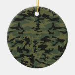 Grünes Camouflagemuster Weinachtsornamente