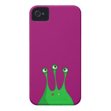 Grünes Cartoon-alien Case-Mate iPhone 4 Hülle
