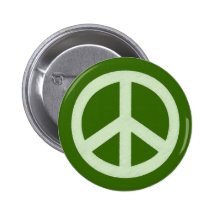 Grünes Friedenspastellzeichen Buttons