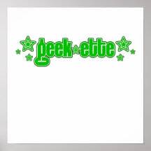 Grünes Geekette Plakate