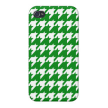 Grünes Hahnentrittmuster iPhone 4/4S Case