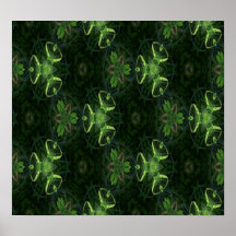 Grünes Kaleidoskop 1 Posterdrucke