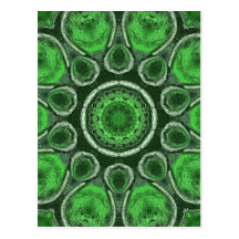Grünes Kaleidoskop Postkarte
