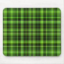 Grünes kariertes Mousepad