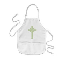 Grünes keltisches Kreuz Schürze