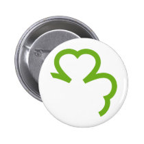 grünes Kleeblatt Irland buttons