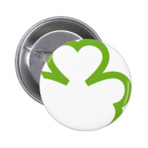 grünes Kleeblatt Irland buttons