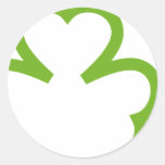 grünes Kleeblatt Irland Sticker
