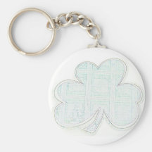 Grünes Kleeblatt Keychain Schlüsselbänder