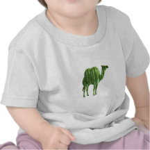 Grünes niedliches Kamel T-shirt