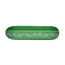 Grünes Paisley-Skateboard Mini Individuelle Skateboards