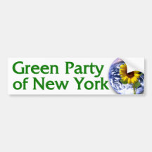 Grünes Party New Yorkstoßaufklebers Auto Aufkleber