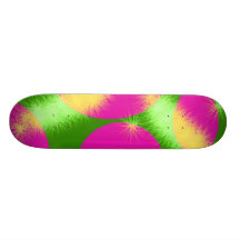 Grünes/rosa Skateboard Personalisierte Skatedecks