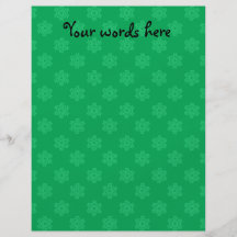 Grünes Schneeflockemuster Flyerdesign