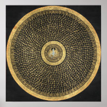 Grünes Tara-Mandala Thangka Plakat