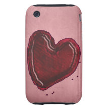 Grunge-Herz iPhone 3G/3GS Case-Mate iPhone 3 Tough Cover