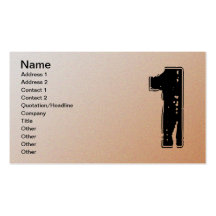 GRUNGE NUMBER 1 BUSINESS CARD TEMPLATE