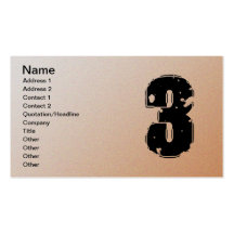 GRUNGE NUMBER 3 BUSINESS CARD