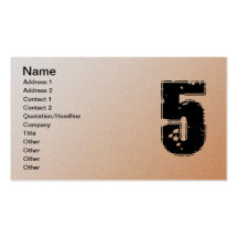 GRUNGE NUMBER 5 BUSINESS CARD