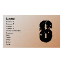 GRUNGE NUMBER 6 BUSINESS CARD