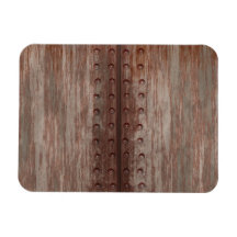 Grungy befestigtes rostiges Metall Flexibler Magnet