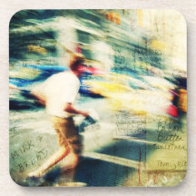 Grungy chaotisches NYC Untersetzer