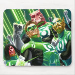 Gruppe grüne Laternen mousepads