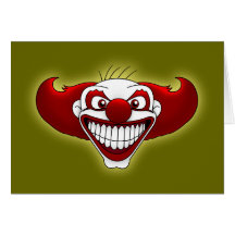 Gruselige Clown-Gruß-Karte