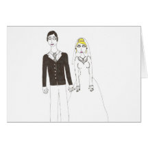 Gruselige Hochzeit 2 des Th Grußkarten