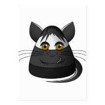 Gruselige Süßigkeits-Mais-Katze Visitenkarten Vorlage