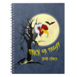 Gruseliger Halloween-Bussard-Notizblock Notiz Buch