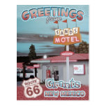 Gruß-Bewilligungs-New Mexiko-Postkarte des Weg-66