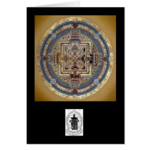 Gruß-Karte Kalachakra Mandala-B