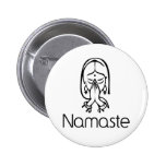 Grüße - Namaste Anstecknadelbutton