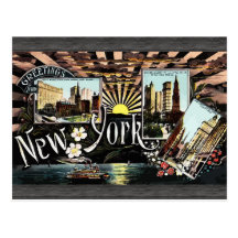 Grüße New York, Vintag Postkarten