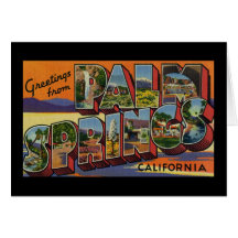 Grüße vom Palm Springs Kalifornien Grußkarte