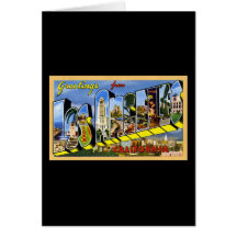 Grüße von Los Angeles Kalifornien Karte