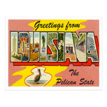 Grüße von Louisiana Postkarte