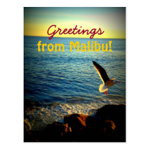Grüße von Malibu! Postkarten